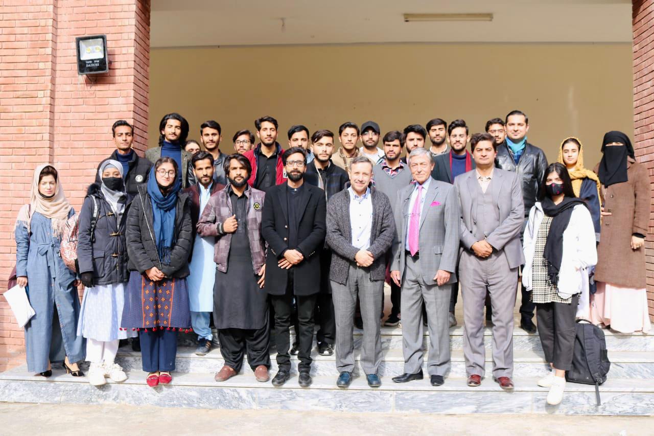 Abbottabad University of Science and Technology organized a session on climate change and its consequences under Green Youth Movement Club. In which Mr. Charles A. Barker discussed climate change and its consequences. Mr. Charles A. Barker is CEO and Chairmen of Hospitality Support and Consultancy Services an experienced Hotelier and a Motivational Speaker whose business and Career has been spent all over the globe.